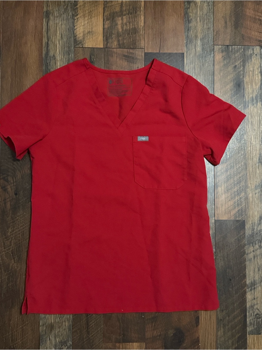 Figs Catarina Scrub Top Pop red size small s - Picture 2 of 6